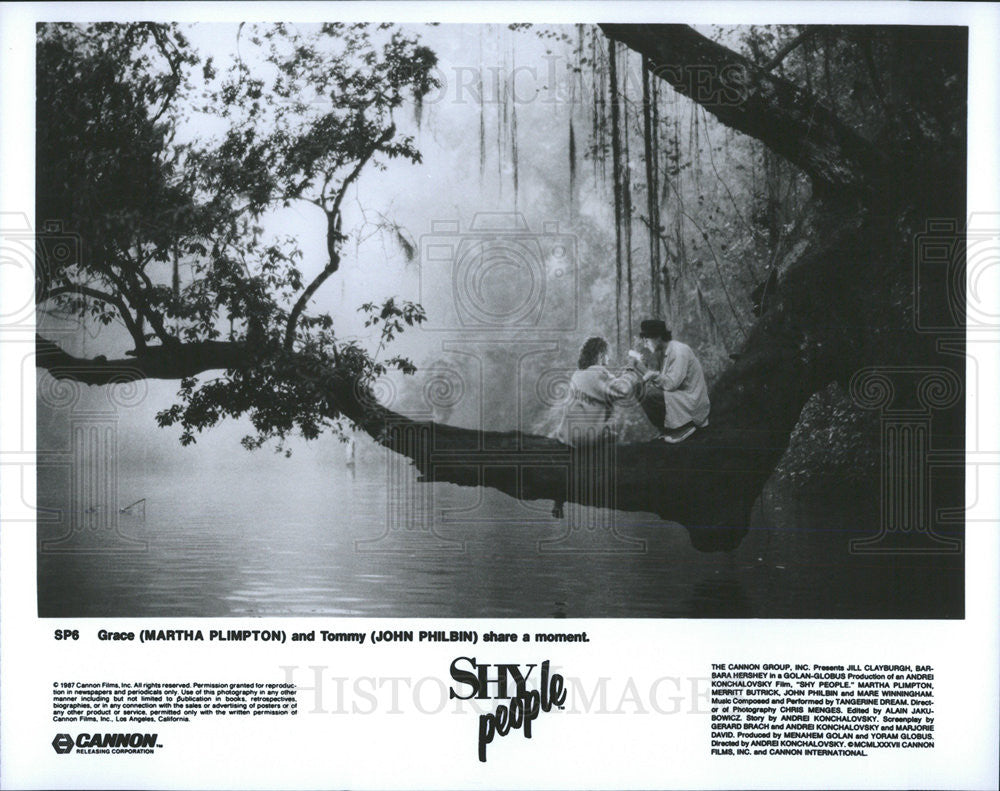 1987 Press Photo Martha Plimpton Actress John Philbin Actor Shy People Movie - Historic Images