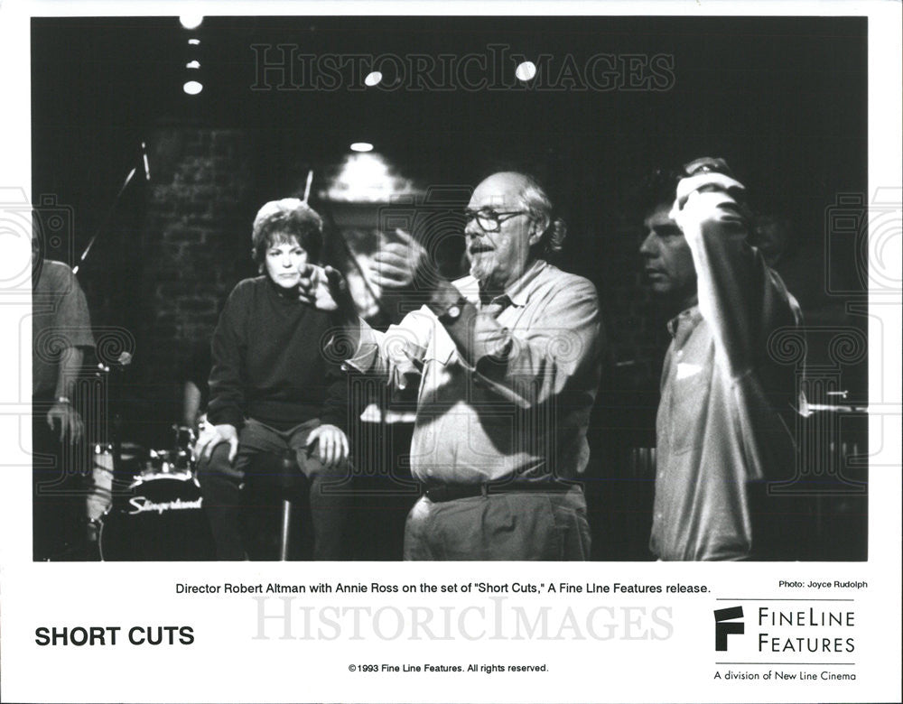 1993 Press Photo &quot;Short Cuts&quot; Director Robert Altman Actress Annie Ross - Historic Images