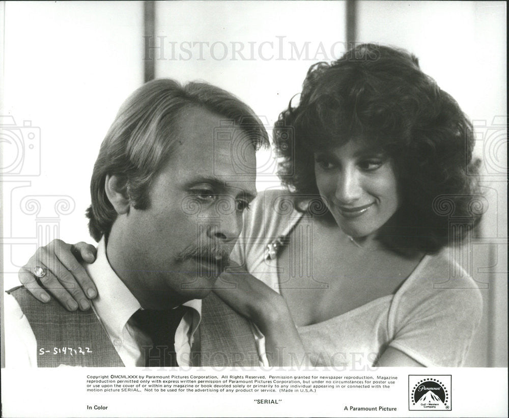 1980 Press Photo Martin Mull Actor Patch Mackenzie Actress Serial Comedy Film - Historic Images