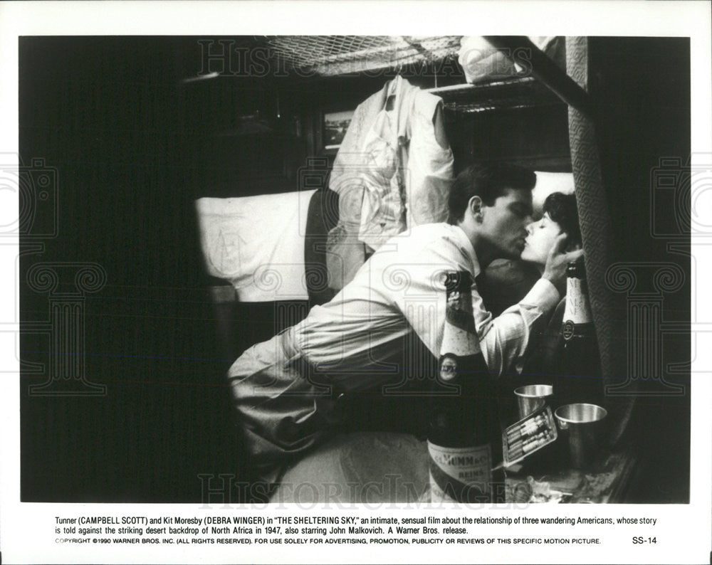 1990 Press Photo Campbell Scott and Debra Winger in &quot;The Sheltering Sky&quot; - Historic Images