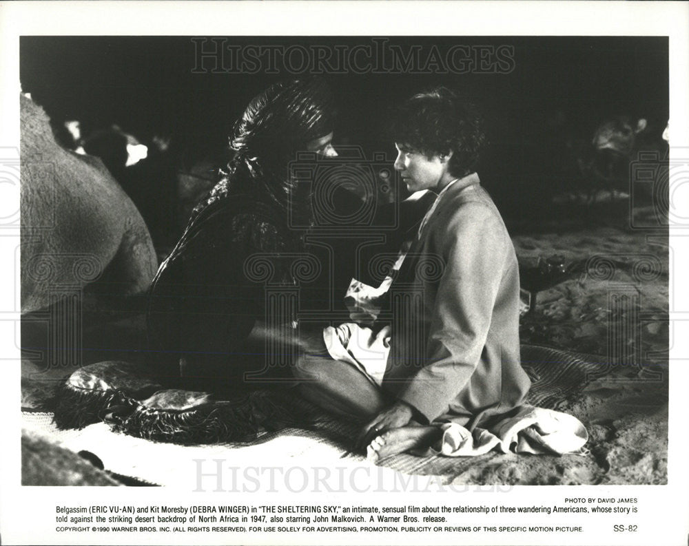 1990 Press Photo Eric Vu-An and Debra Winger in &quot;The Sheltering Sky&quot; - Historic Images