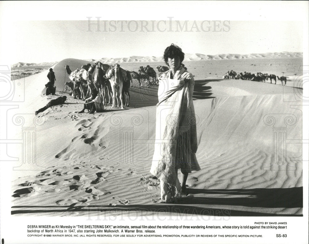 1990 Press Photo Debra Winger in &quot;The Sheltering Sky&quot; - Historic Images