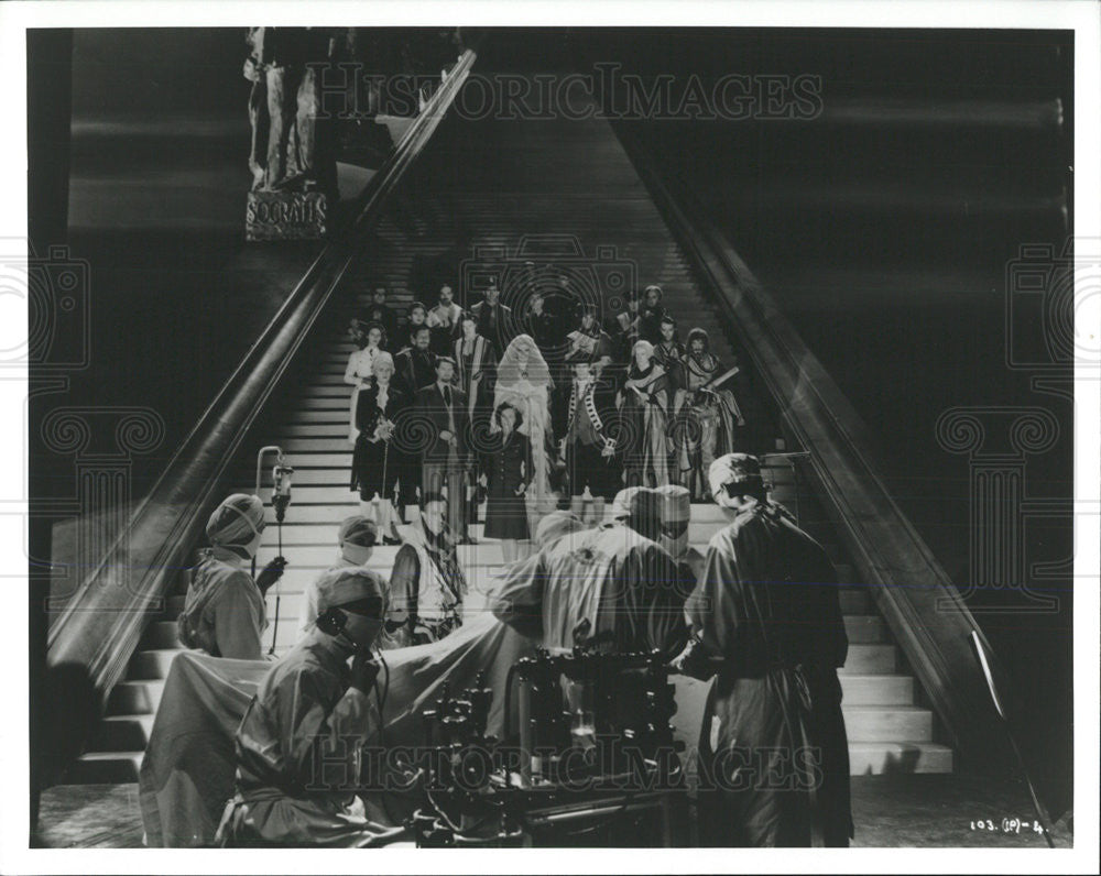 1946 Press Photo Matter Life Death Stairway Heaven Romantic Fantasy Film Scene - Historic Images