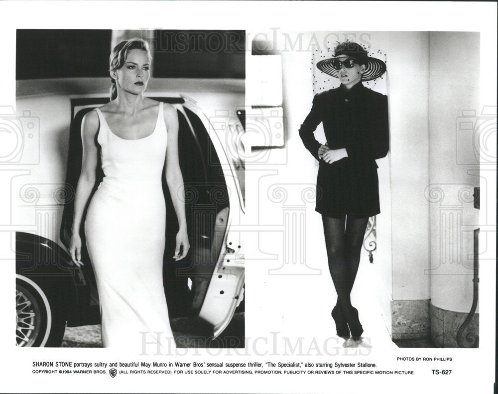 1994 Press Photo Sharon Stone and May Munro in &quot;The Specialist&quot; - Historic Images