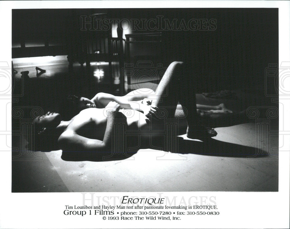 Tim Lounibos & Hayley Man Erotique 1993 vintage promo photo print -  Historic Images