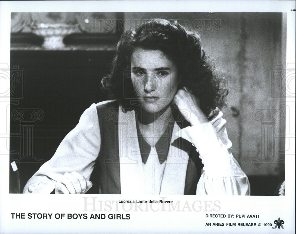 1990 Press Photo Lucrezia Lante Della Rovere Story Boys Girls Film Movie - Historic Images