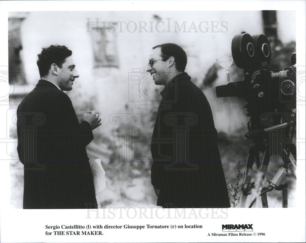 1996 Press Photo Sergio Castellitto Actor Giuseppe Tornatore Director Star Maker - Historic Images