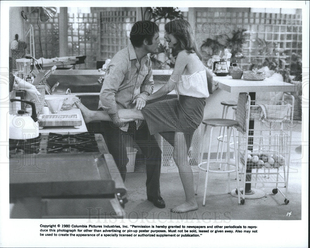 1980 Press Photo Charles Grodin Actor Jill Clayburgh Actress It's My Turn Movie - Historic Images