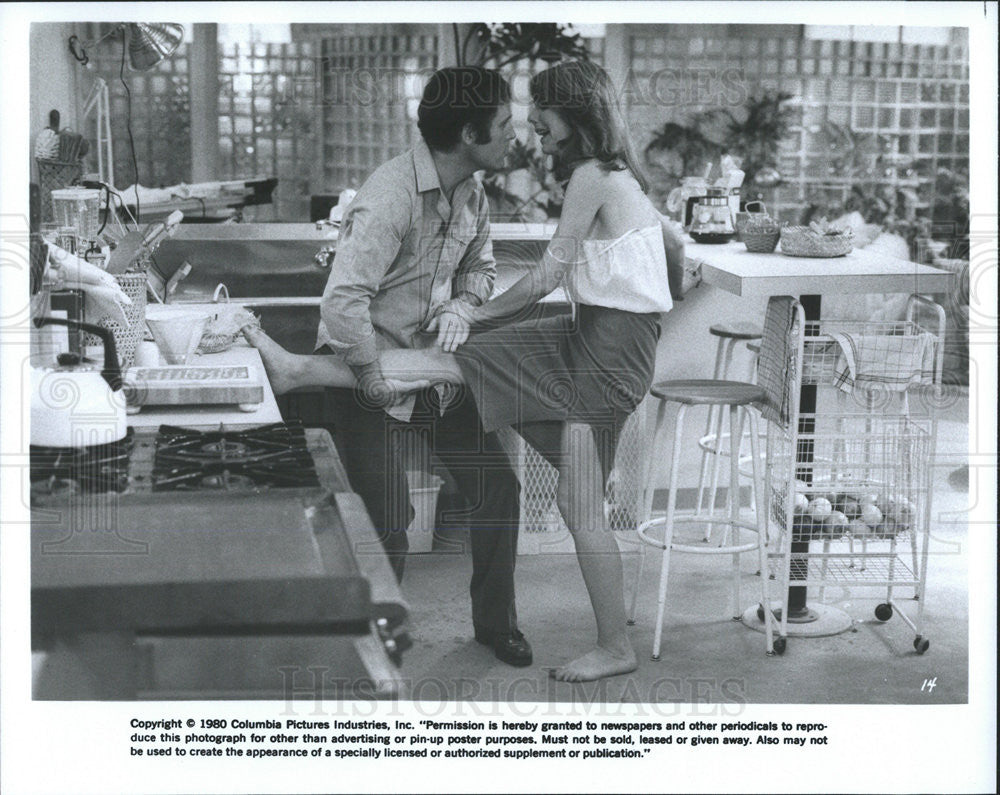 1980 Press Photo Charles Grodin Actor Jill Clayburgh Actress It's My Turn Movie - Historic Images