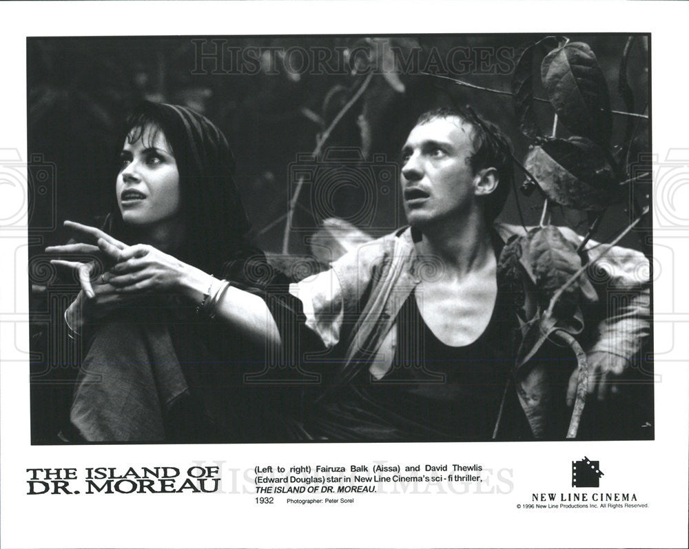 1996 Press Photo Fairuza Balk Actress David Thewlis Actor Island Dr. Moreau Film - Historic Images