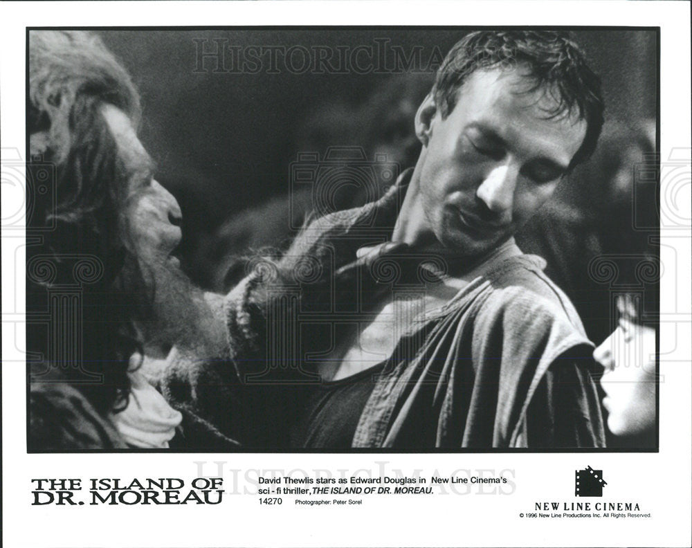 1996 Press Photo David Thewlis Actor Island Dr. Moreau Sci-Fi Thriller Movie - Historic Images