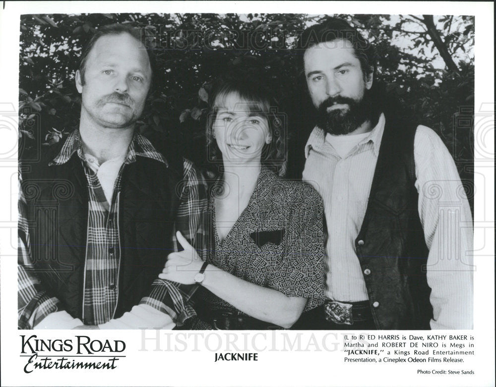 Press Photo Ed Harris, Kathy Baker &amp; Robert De Niro In &quot;Jacknife&quot; - Historic Images