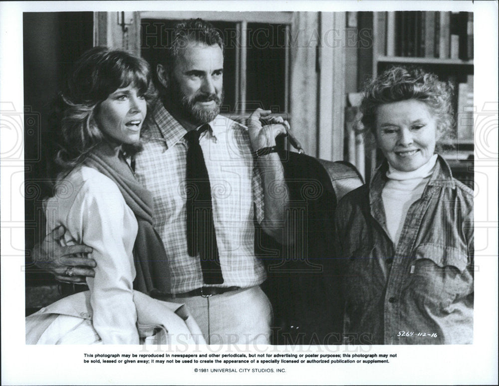 1981 Press Photo Jane Fonda Katherine Hepburn &quot;On Golden Pond&quot; - Historic Images