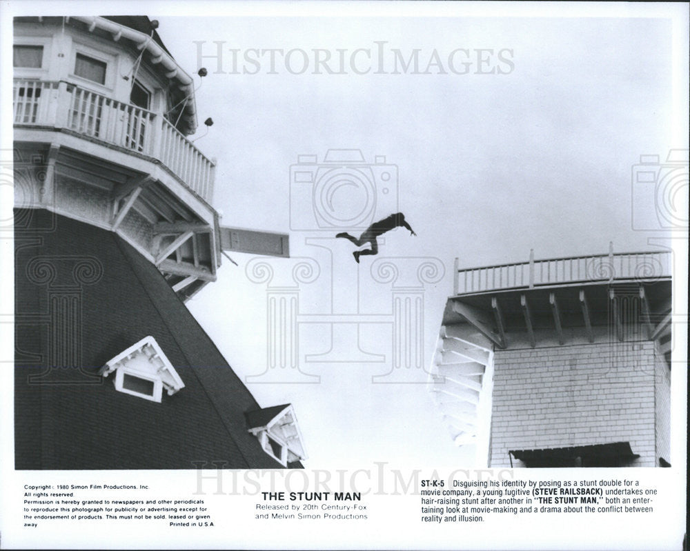 1980 Press Photo Steve Railsback Actor Stunt Man Movie Film - Historic Images