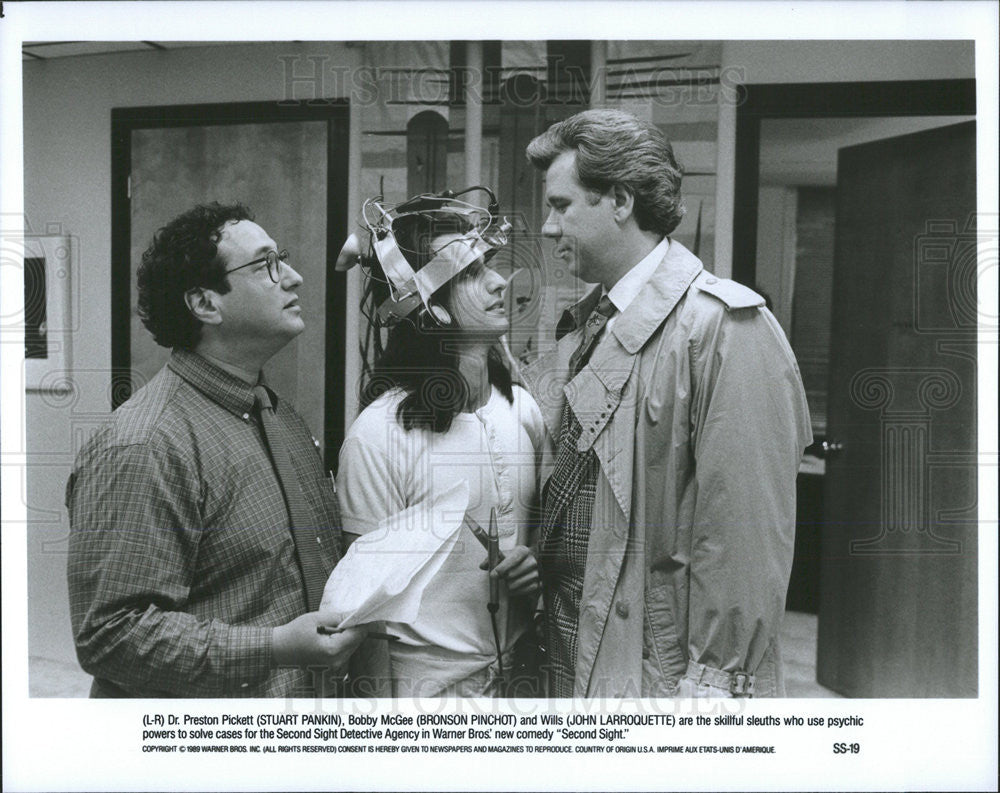 1989 Press Photo Stuart Pankin Bronson Pinchot John Larroquette Actors Second - Historic Images
