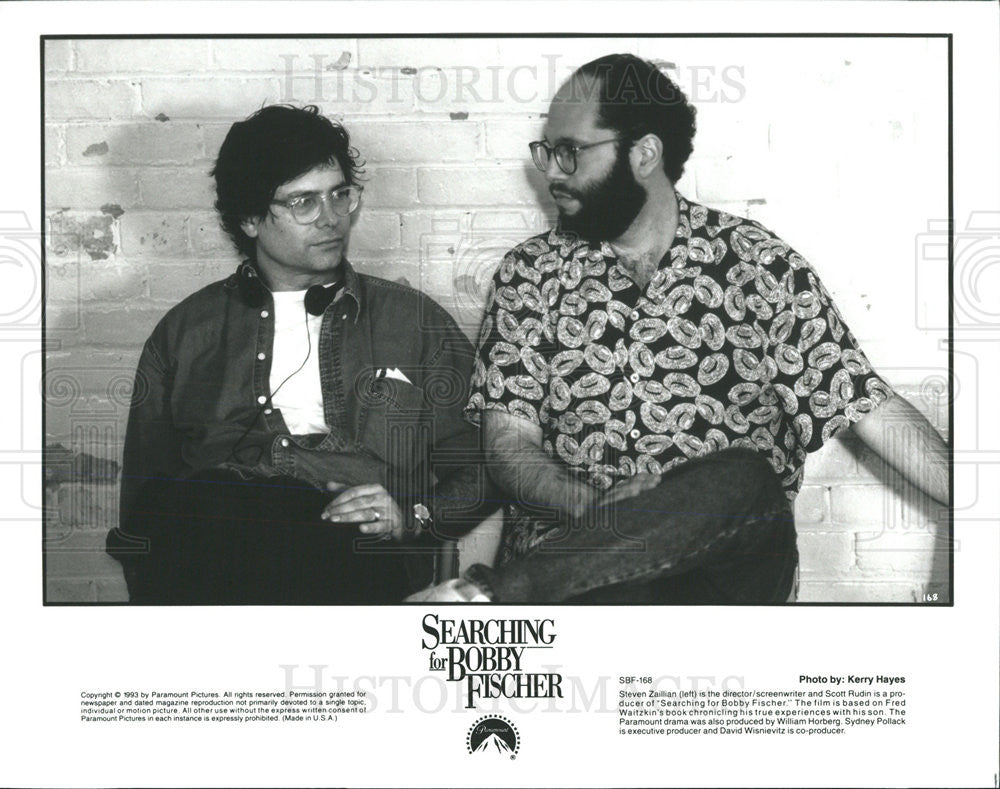 1993 Press Photo Director Steven Zaillian, Producer Scott Rudin - Historic Images