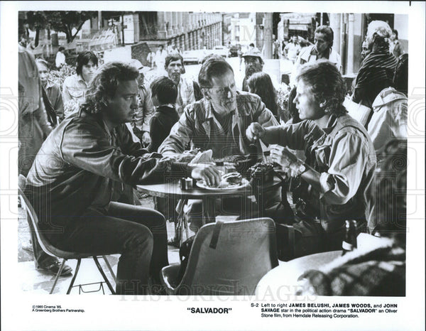 Jim Belushi James Woods John Savage Political Action Salvador 1985 ...