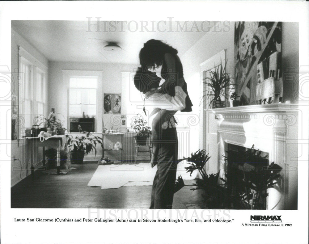1989 Press Photo Laura San Giacomo Actress Peter Gallagher Sex Lies Videotape - Historic Images