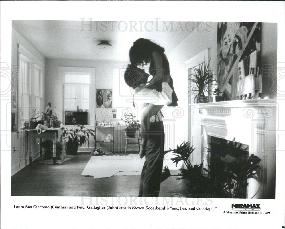 1989 Press Photo Laura San Giocomo Actress Peter Gallagher Sex Lies Videotape - Historic Images