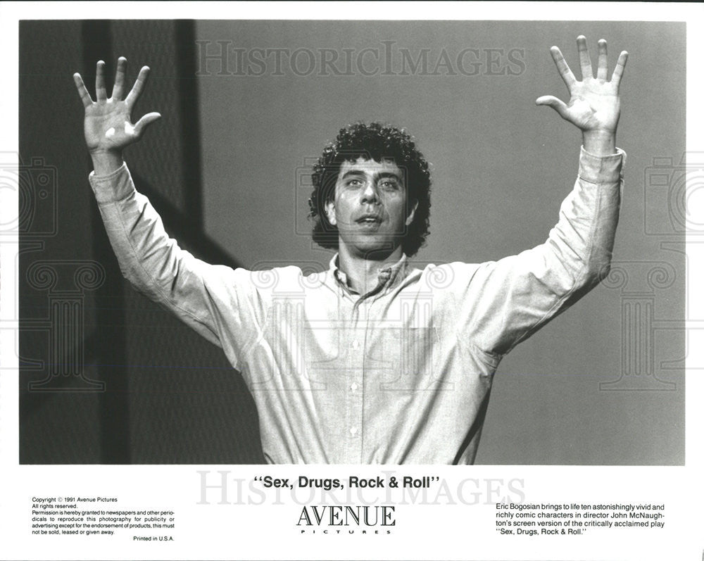 1991 Press Photo Eric Bogosian Actor Comedian Sex Drugs Rock Roll Play Movie - Historic Images