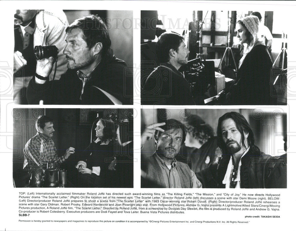 Press Photo Roland Joffe Director Demi Moore Robert Duvall Gary Oldman Actors - Historic Images