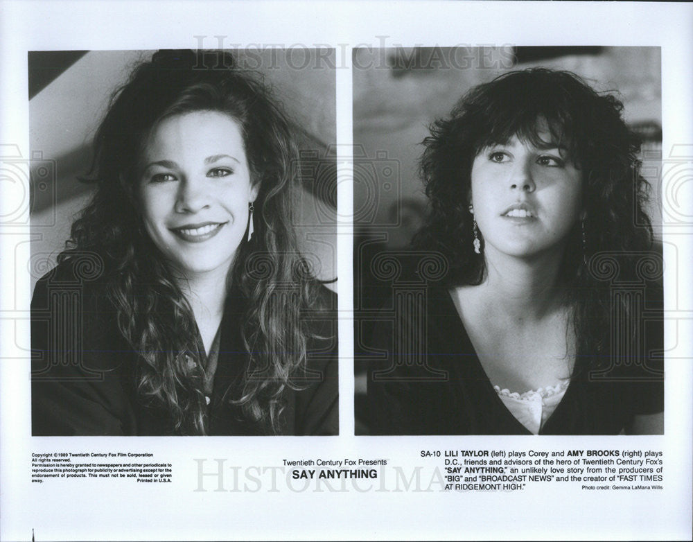 1989 Press Photo Lili Taylor Actress Amy Brooks Say Anything Love Story Film - Historic Images