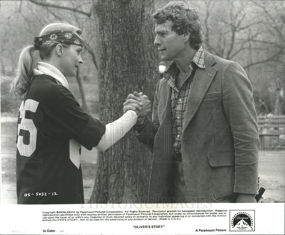 1978 Press Photo Candice Bergen Actress Ryan O&#39;Neal Actor Oliver&#39;s Story Movie - Historic Images