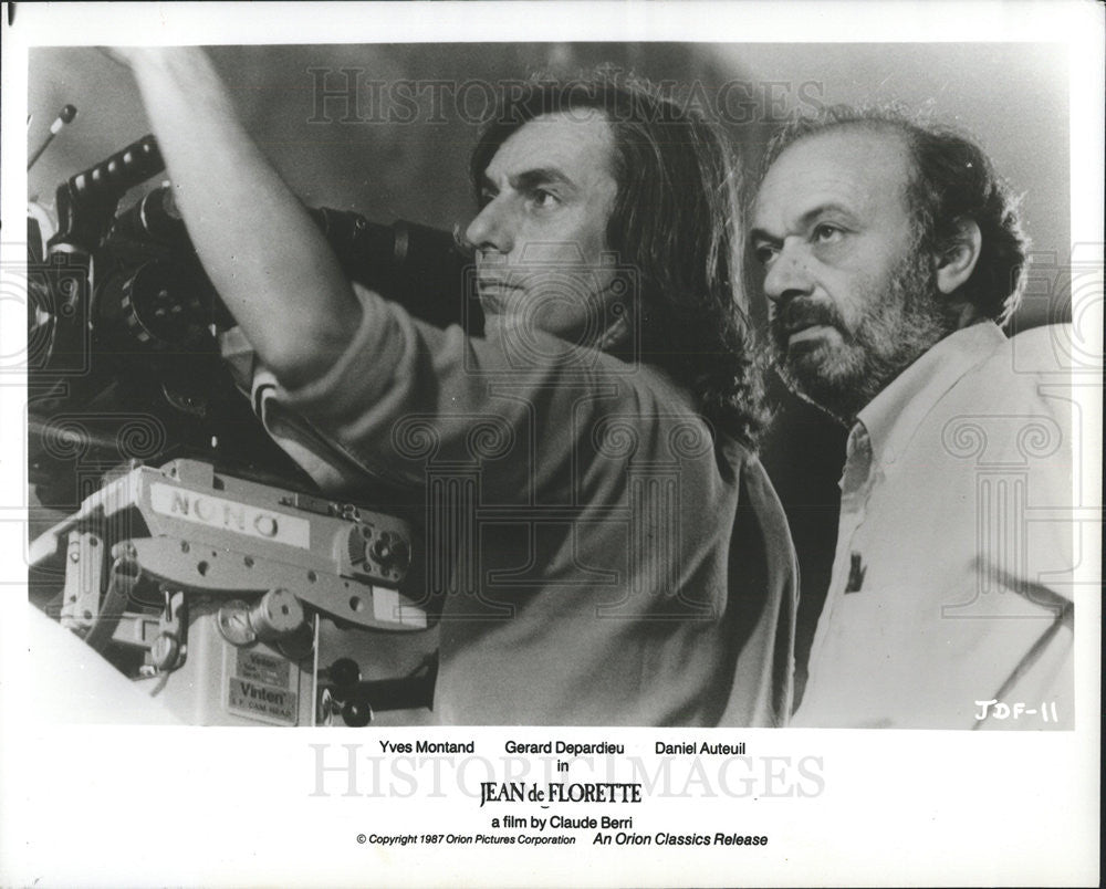 1987 Press Photo Bruno Nuytten Cinematographer Claude Berri Director Jean - Historic Images