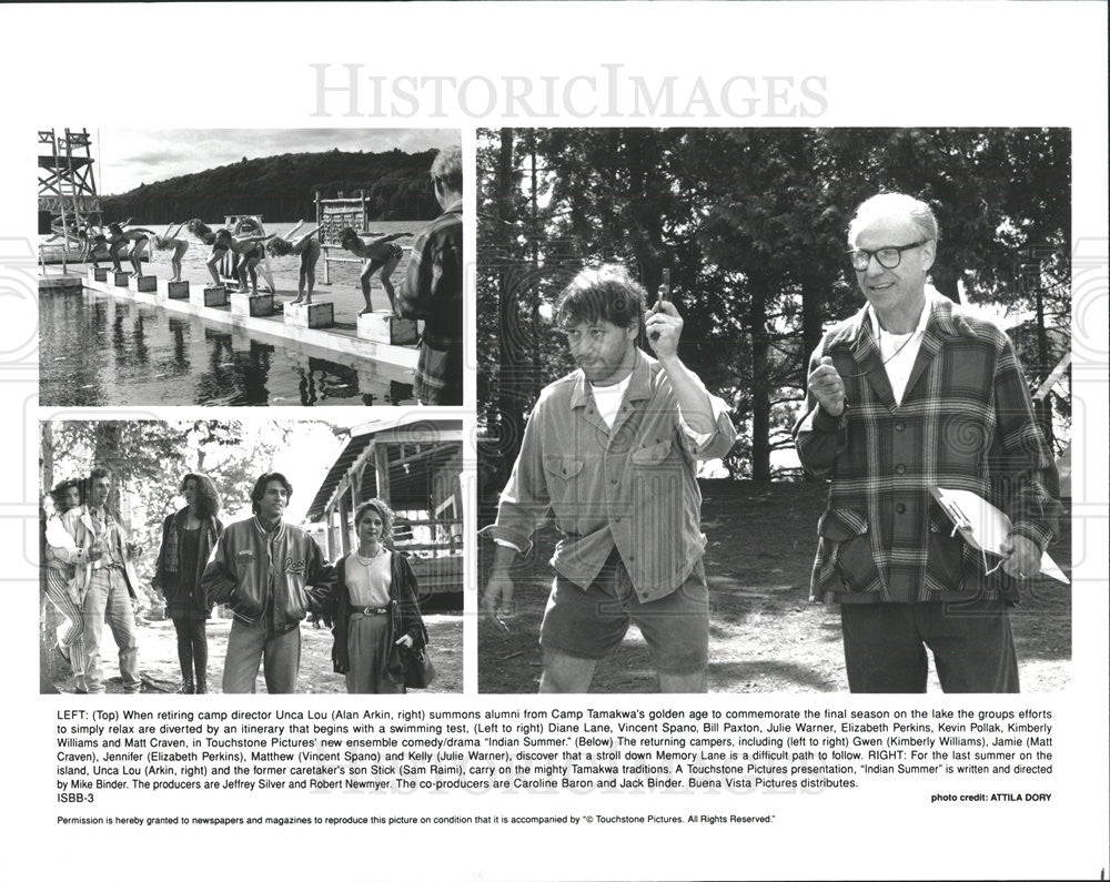 Press Photo Alan Arkin Diane Lane Vincent Sparo Bill Paxton Julie Warner - Historic Images