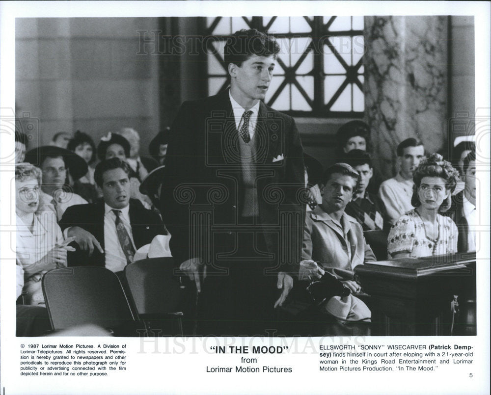 1987 Press Photo Patrick Dempsey Stars In In The Mood - Historic Images