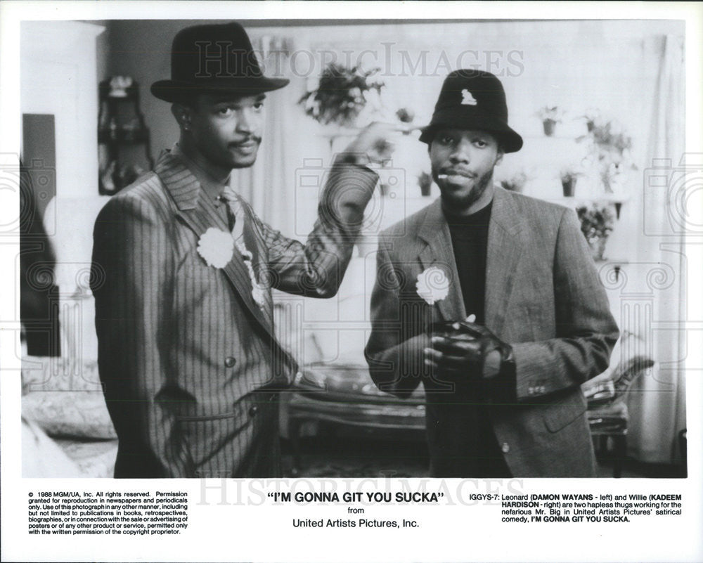 1988 Press Photo I&#39;m Gonna Git You Sucka Damon Wayans Kadeem Hardison Comedy - Historic Images