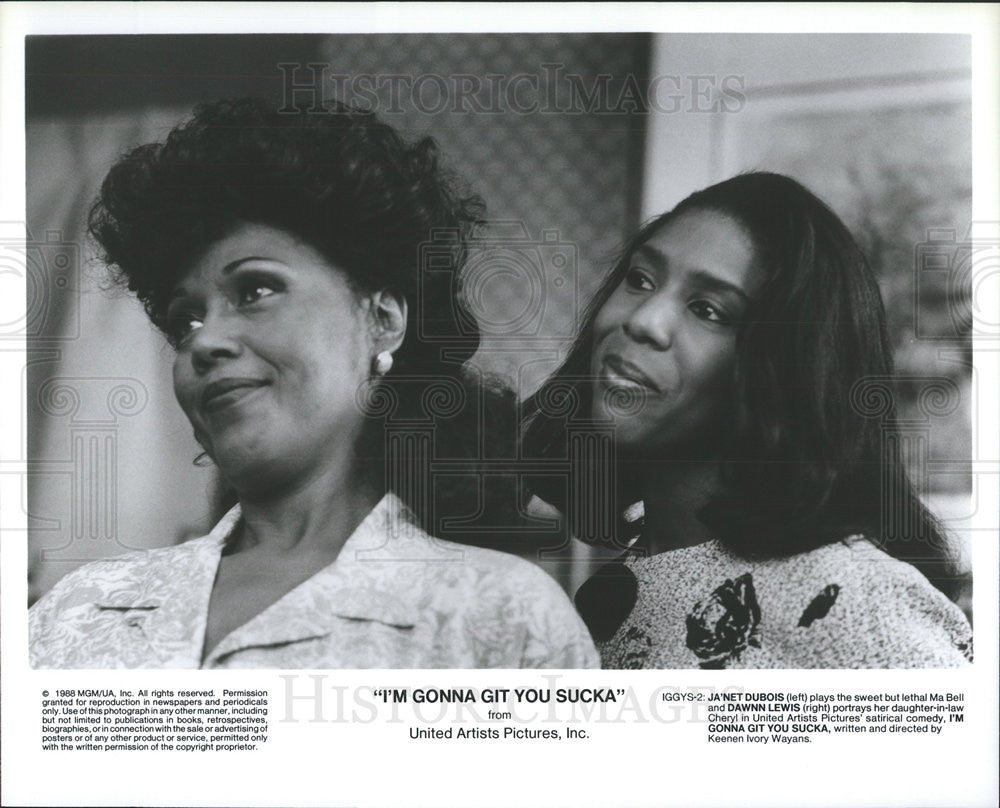 1988 Press Photo I&#39;m Gonna Git You Sucka Ja&#39;net Dubois Dawnn Lewis Comedy - Historic Images