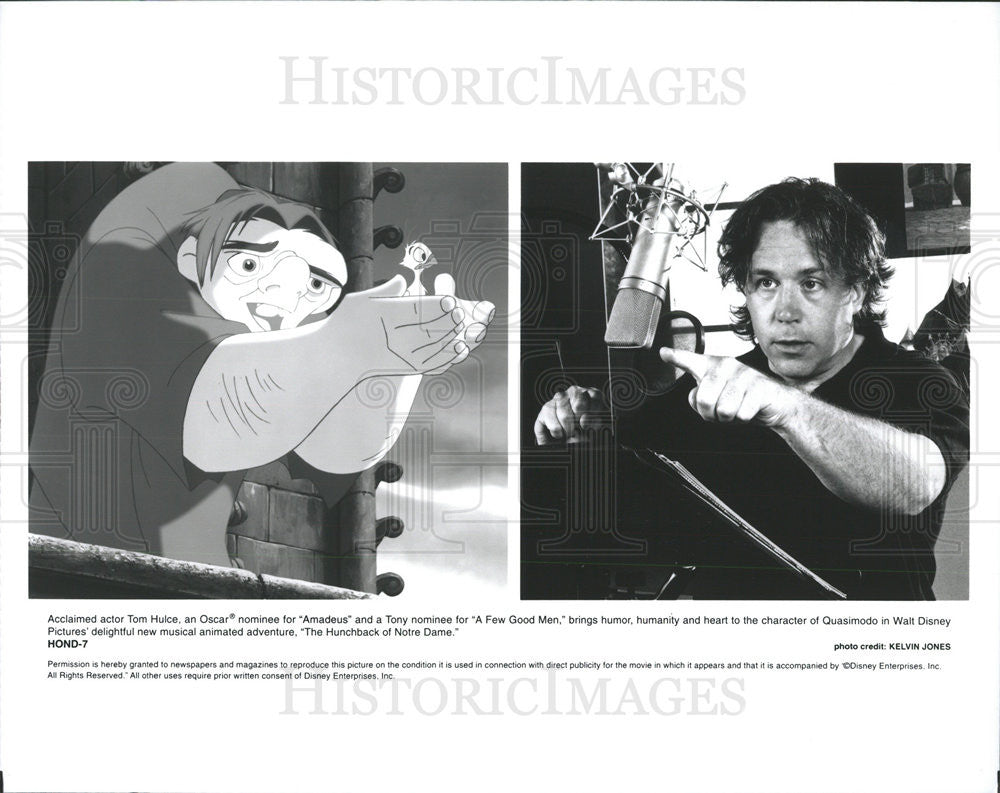 1996 Press Photo Tom Hulce is Quasimodo in &quot;The Hunchback of Notre Dame&quot; - Historic Images