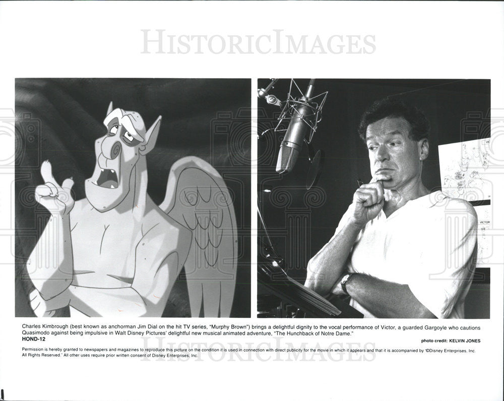 1996 Press Photo Charles Kimbrough is Victor in  &quot;The Hunchback of Notre Dame&quot; - Historic Images