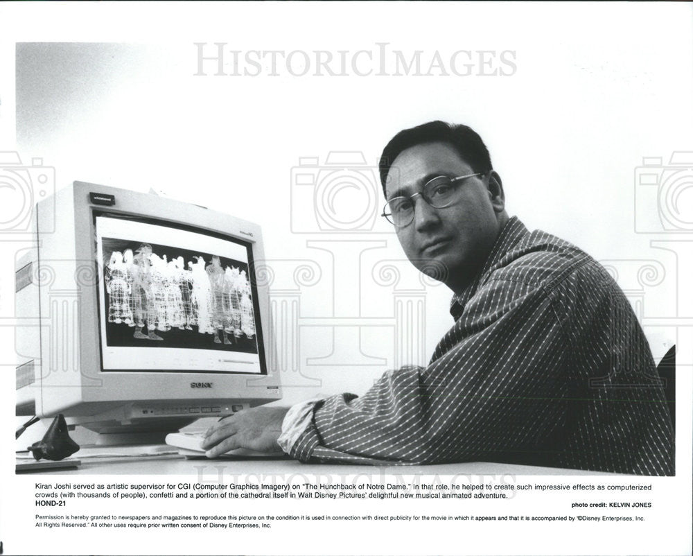 Press Photo Artistic Supervisor Kiran Joshi CGI The Hunchback Notre Dame Disney - Historic Images