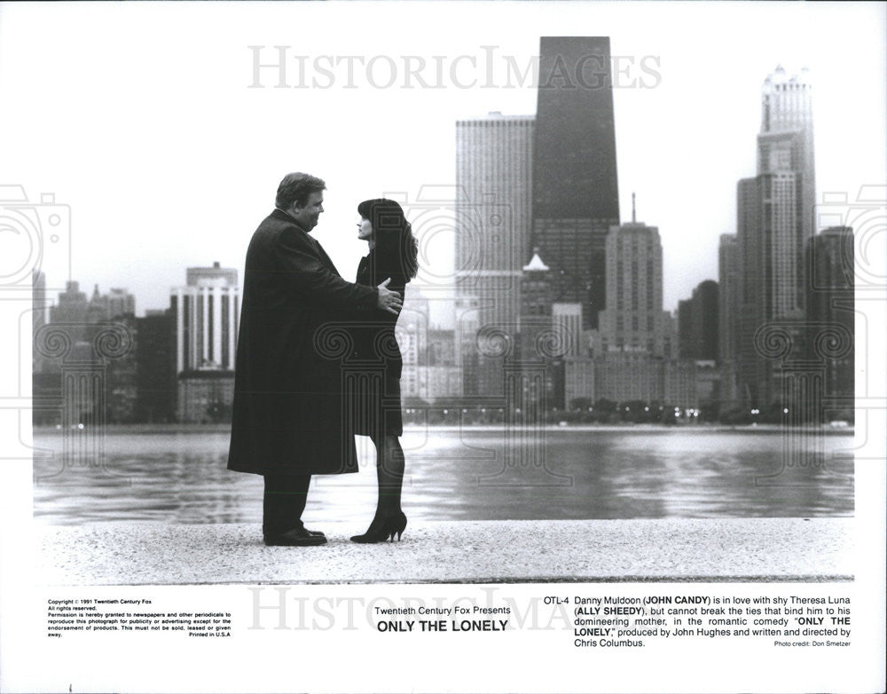 1991 Press Photo John Candy and Ally Sheedy in &quot;Only The Lonely&quot; - Historic Images