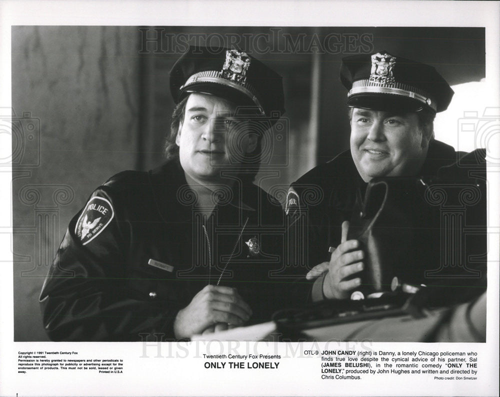 1991 Press Photo John Candy and James Belushi in &quot;Only The Lonely&quot; - Historic Images