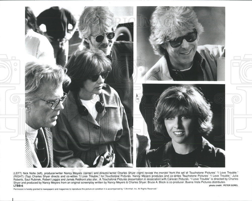 1994 Press Photo Nick Nolte, Producer Nancy Meyers, Director Charlese Shyer - Historic Images