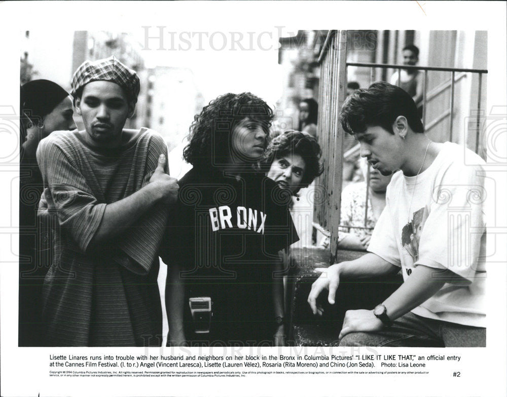 1994 Press Photo Lisette Linares, Vincent Laresca In &quot;I Like It Like That&quot; - Historic Images