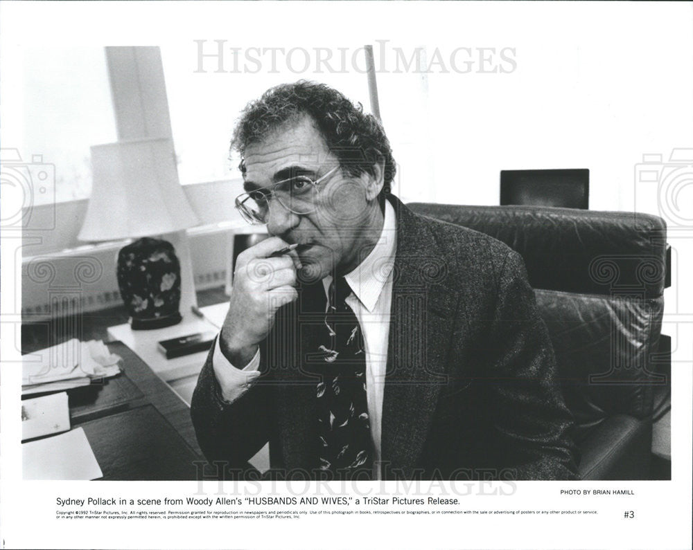 1992 Press Photo Sydney Pollack in &quot;Husbands and Wives&quot; - Historic Images