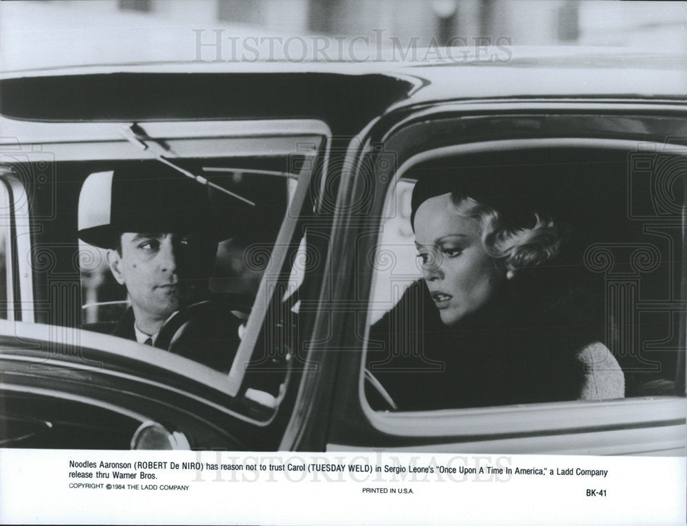 1984 Press Photo Robert De Niro and Tuesday Weld &quot;Once Upon A Time In America&quot; - Historic Images