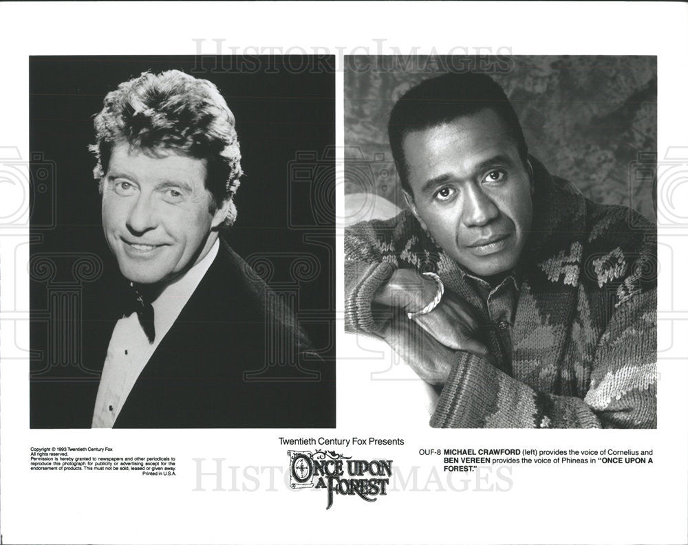 1993 Press Photo Michael Crawford &amp; Ben Vereen Once Upon A Forest - Historic Images