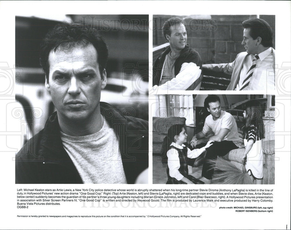 Press Photo Michael Keaton Anthony LaPaglia Grace Johnston Blair Swanson Actors - Historic Images