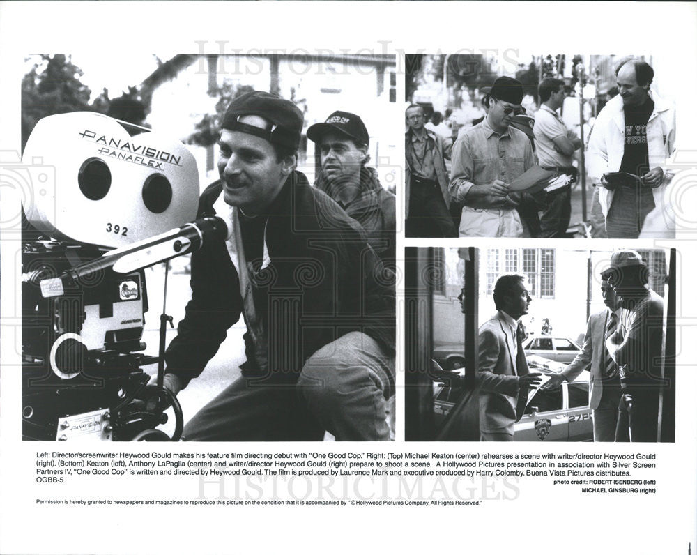 Press Photo Heywood Gould Director, Michael Keaton Anthony LaPaglia Actors One - Historic Images