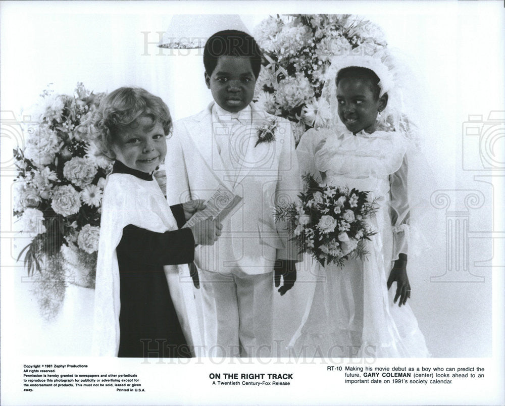 1981 Press Photo Gary Coleman Stars In On The Right Track - Historic Images