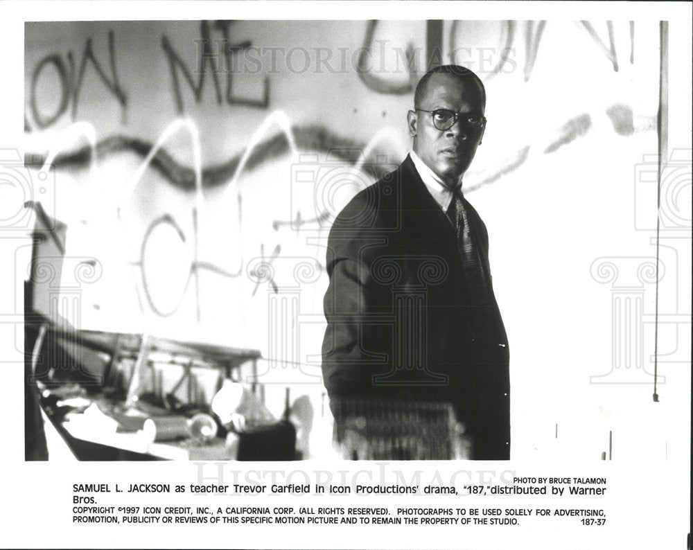 1997 Press Photo Samuel L. Jackson in &quot;187&quot; - Historic Images