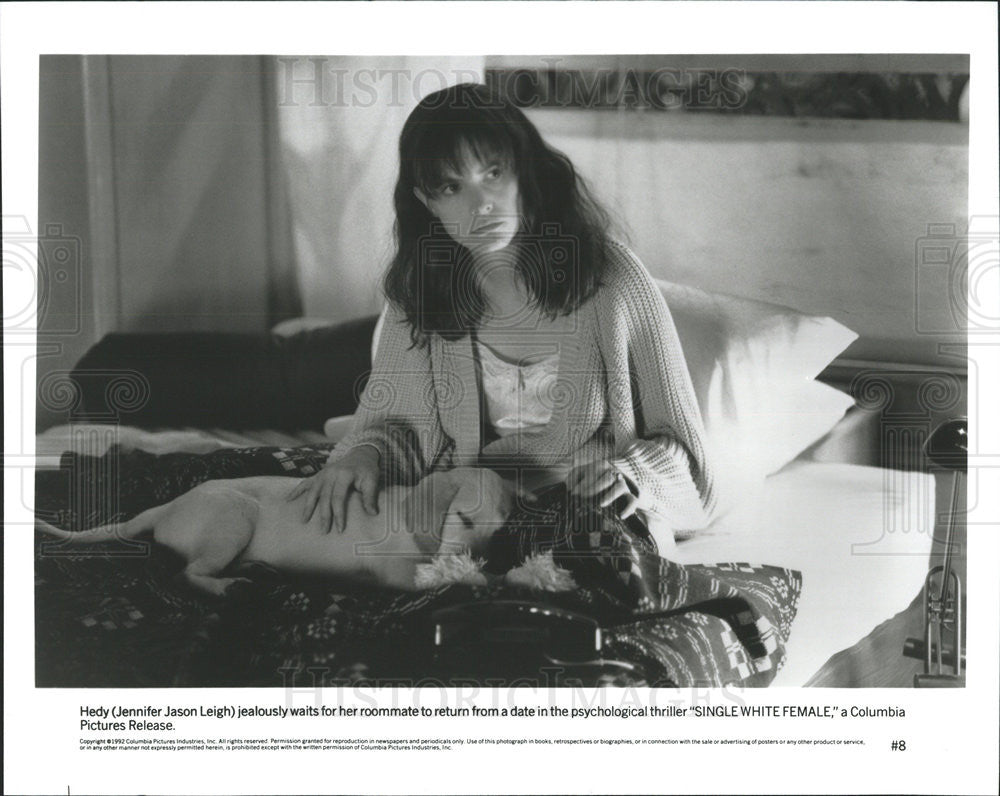 1992 Press Photo Jennifer Jason Leigh in &quot;Single White Female&quot; - Historic Images