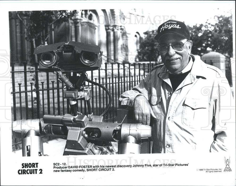 1988 Press Photo Film Short Circuit 2 Producer David Foster - Historic Images