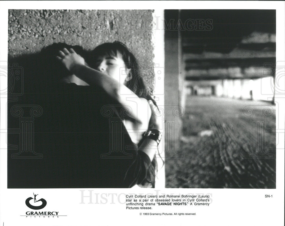 1993 Press Photo Cyril Collard Actor Romane Bohringer Actress Savage Nights Film - Historic Images