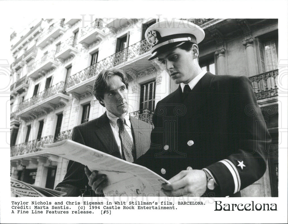 1994 Press Photo Taylor Nichols Actor Chris Eigeman Barcelona Film Movie - Historic Images